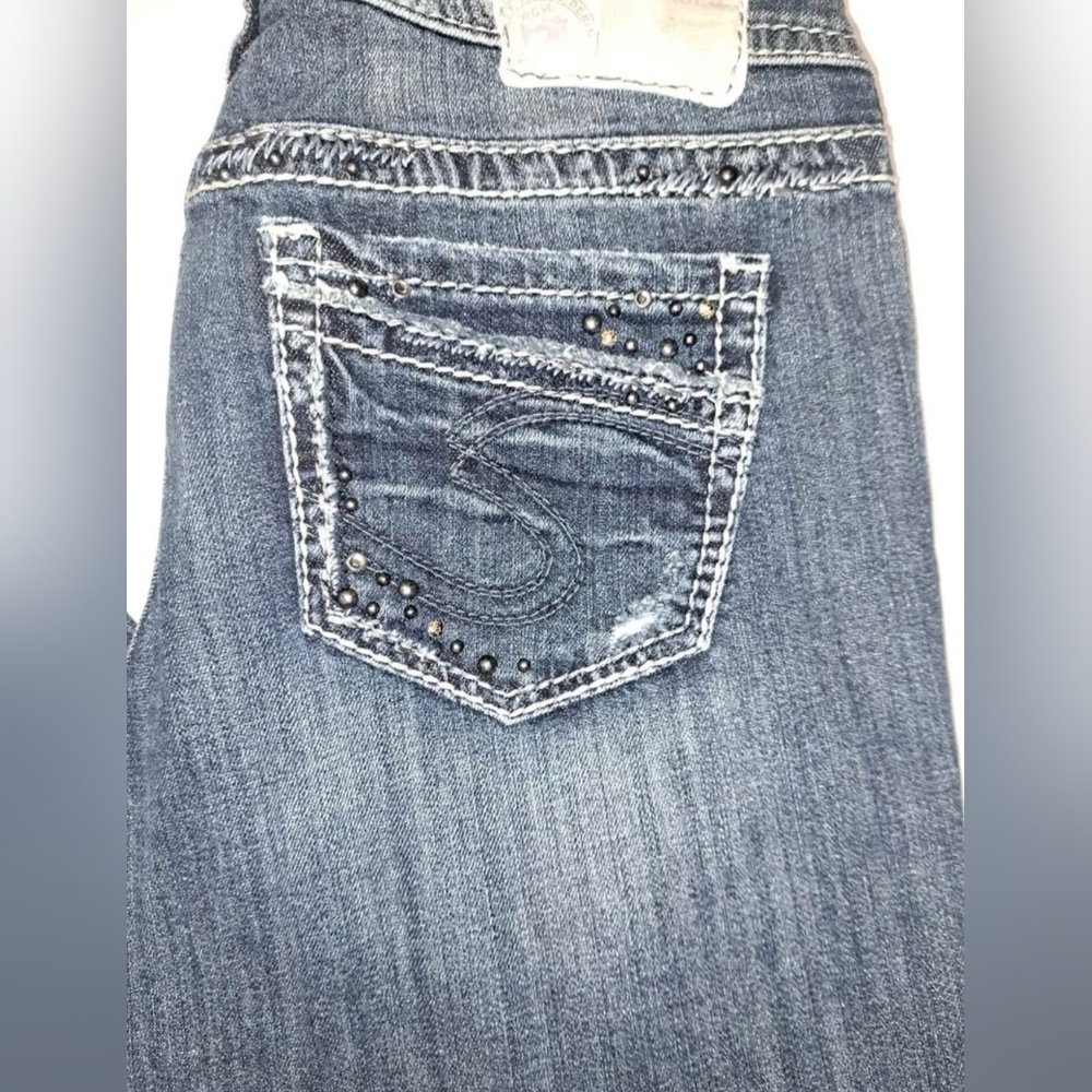 Silver Aiko Boot Cut Jeans Size 29 X 35 - New Without Tags - Picture 7 of 10
